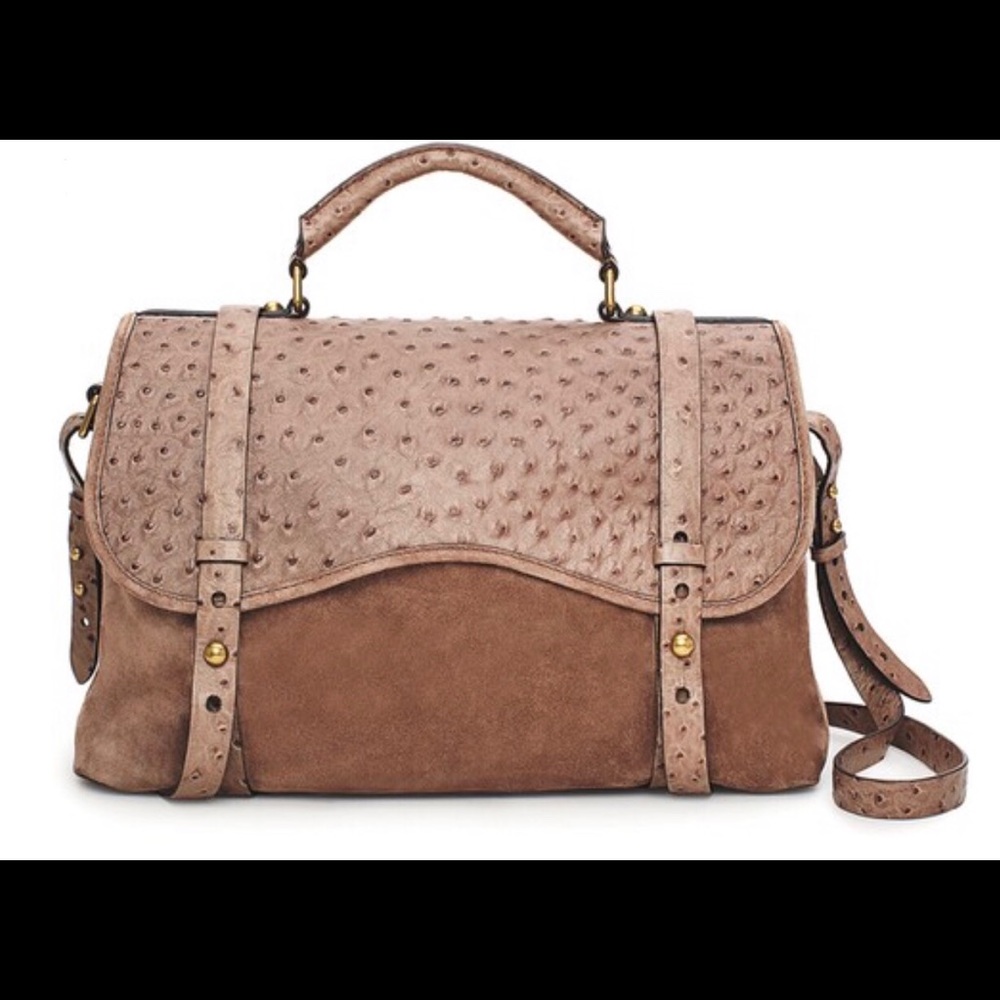 Kate Spade x Westward Faux Ostrich Satchel Bag